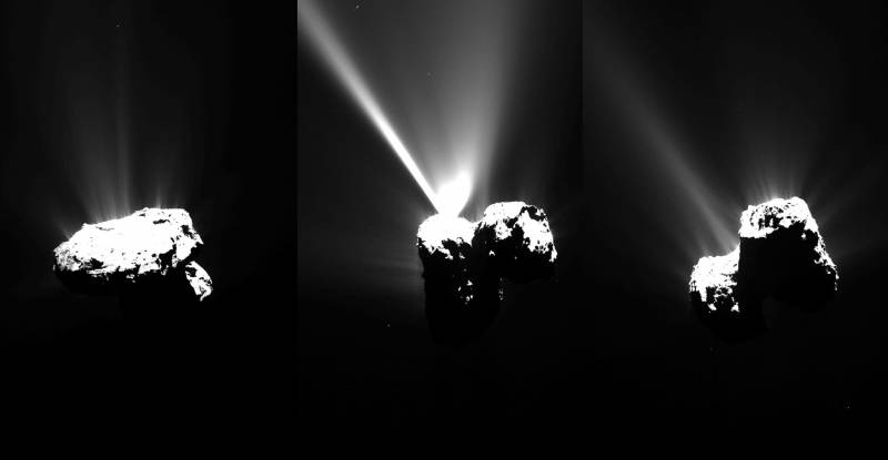 Actividad del cometa 67P cerca del perihelio