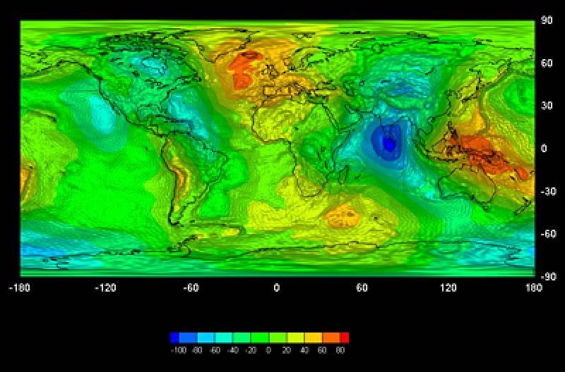 El satélite GOCE completa la cartografía del campo gravitatorio de la Tierra