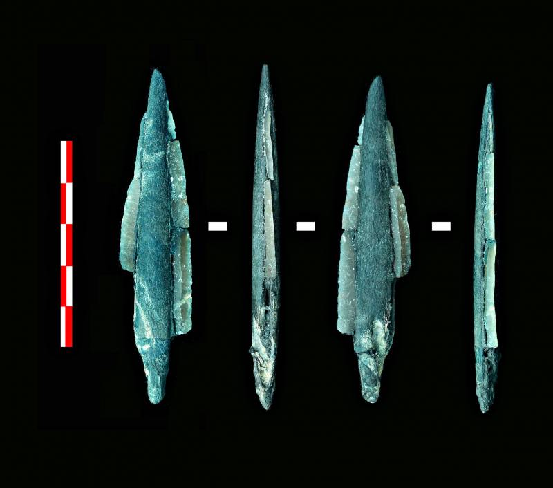 Herramientas encontradas en el yacimiento de la cuenca del río Dubná, cerca de Moscú. Imagen: Ignacio Clemente/CSIC.