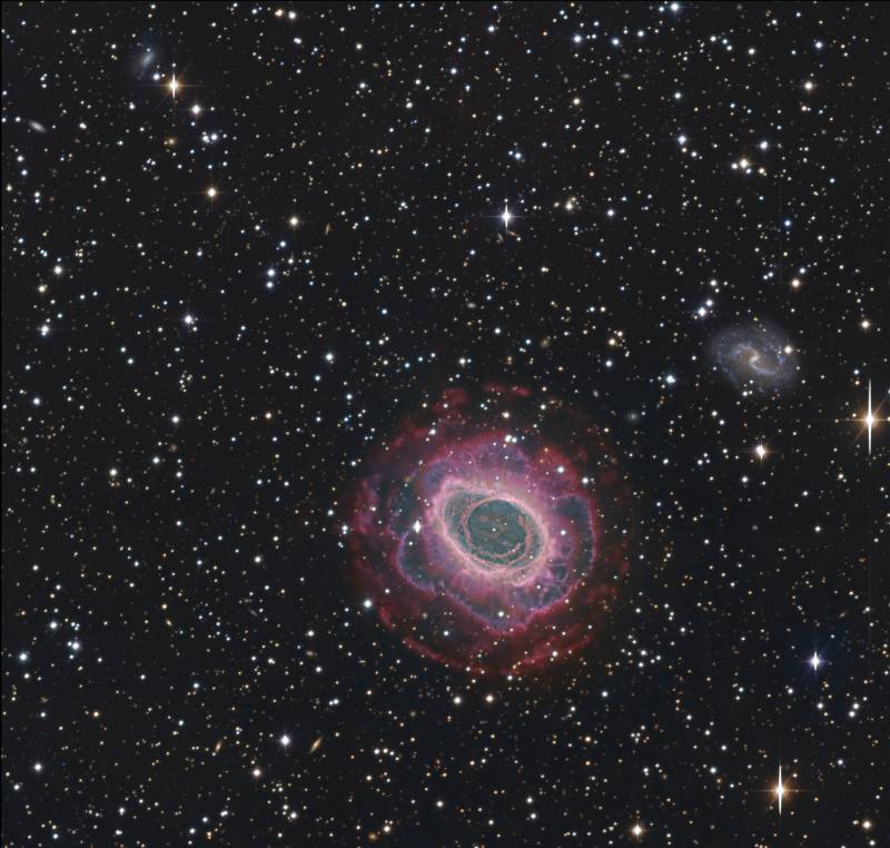 Imagen de la nebulosa Anular de la Lira 