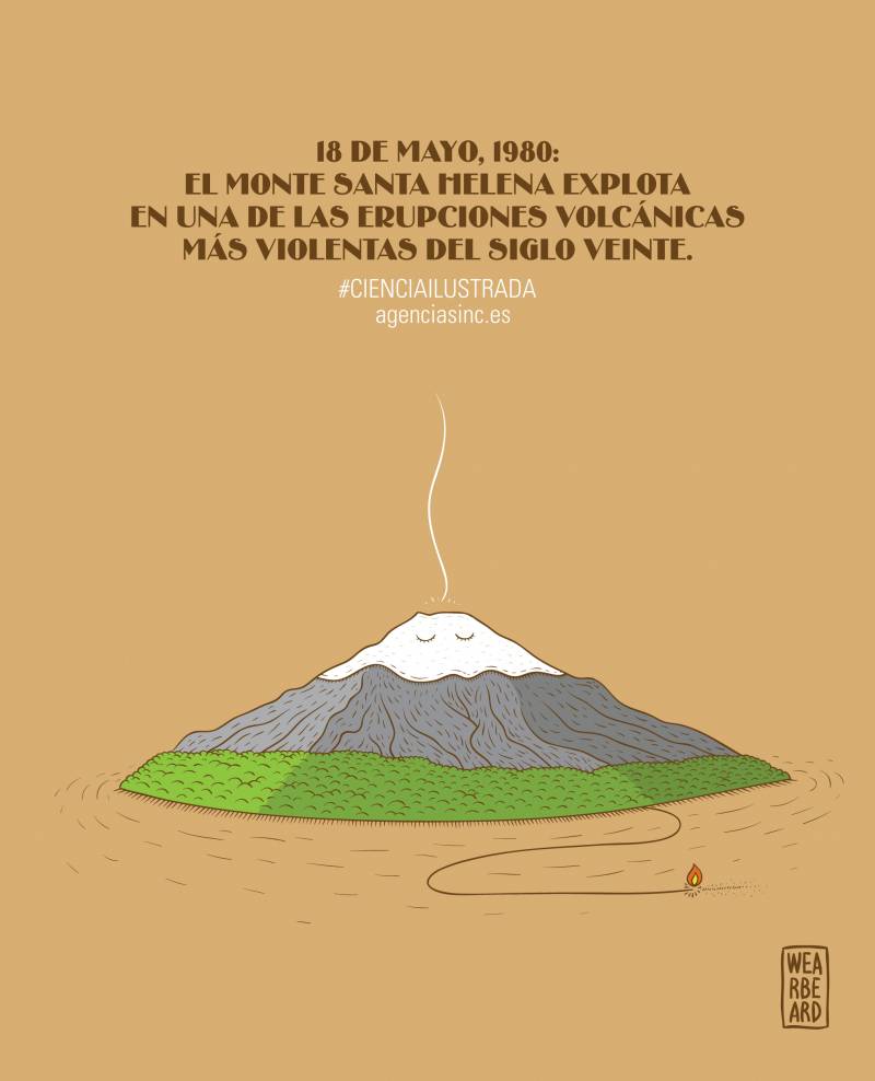 Una erupción con una fuerza atómica