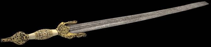 Modelo 3D texturizado de la espada. / IngHeritag3D
