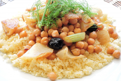 Cuscús con garbanzos. / Pixabay