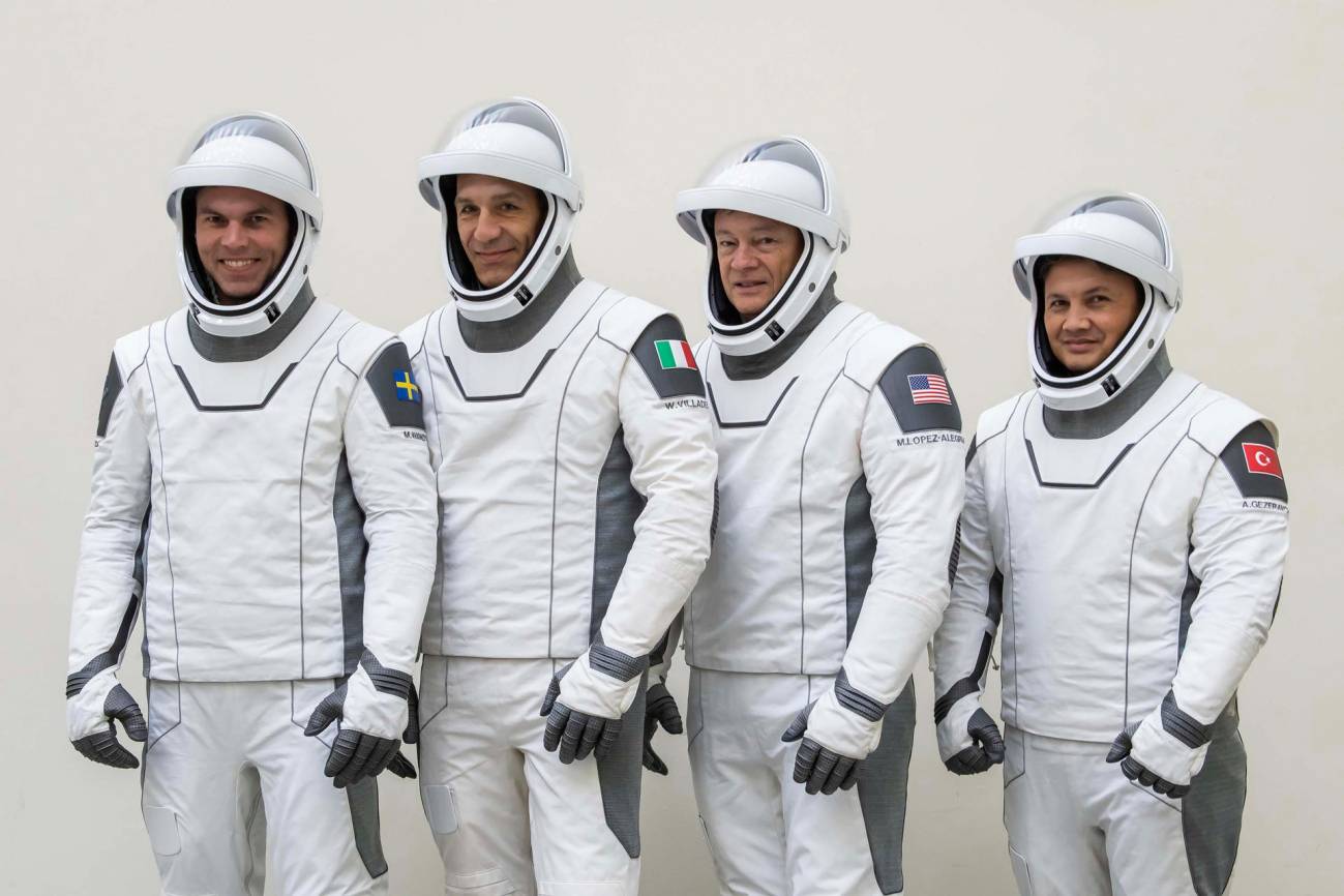 Los cuatro tripulantes de la misión Ax-3. / EFE/ Axiom Space