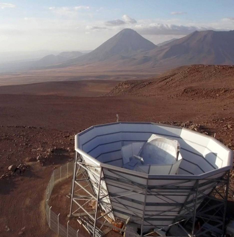 Telescopio de Cosmología de Atacama (ACT), localizado en los Andes chilenos. / Debra Kellner