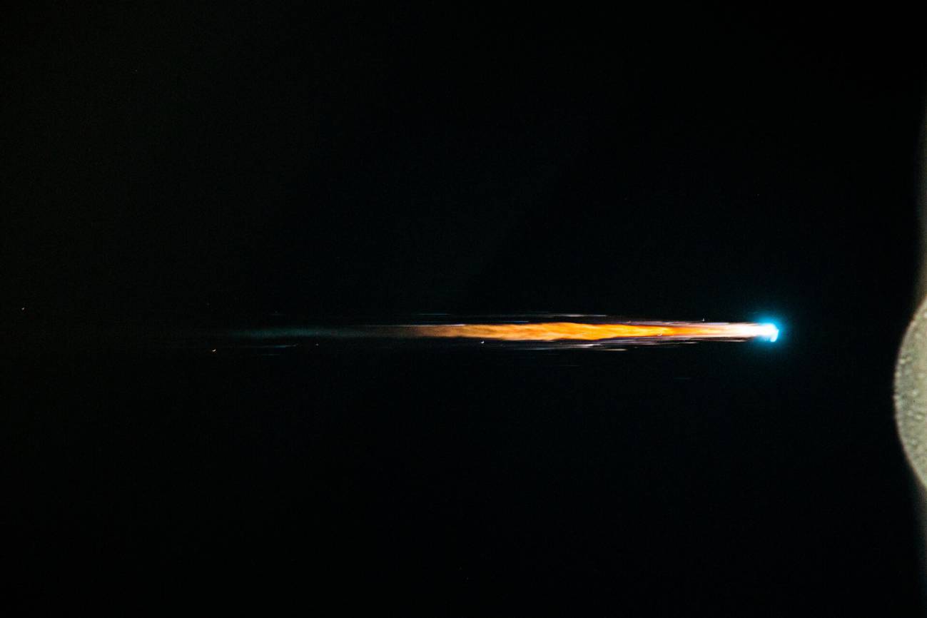 El vehículo ATV-4 arde en la atmósfera en 2013. / ESA/NASA