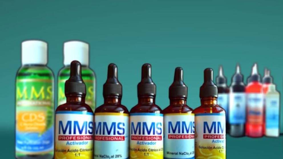 Venta fraudulenta de MMS contra la COVID-19 en un vídeo de YouTube.