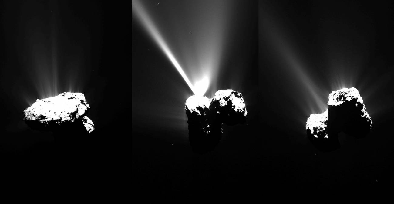 Actividad del cometa 67P cerca del perihelio