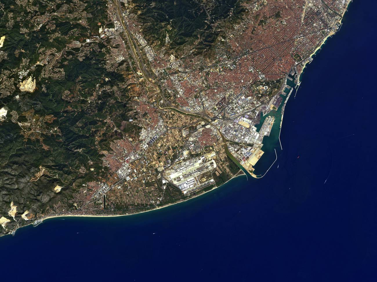 Un satélite japonés retrata Barcelona