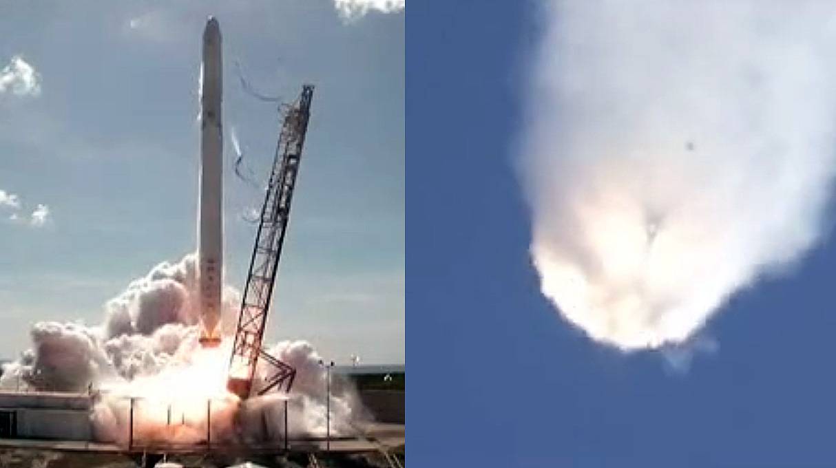 El cohete Falcon 9 de Space X se desintegra tras su lanzamiento