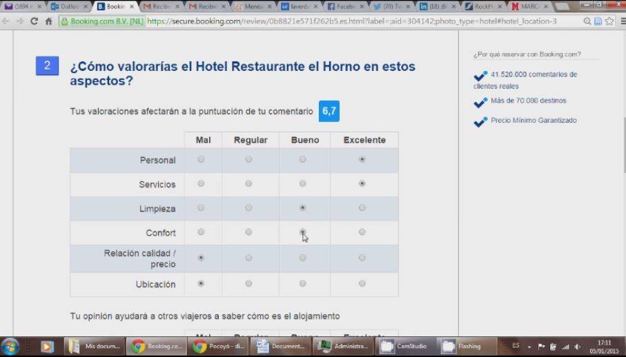 Elegir hotel, cuestión de números