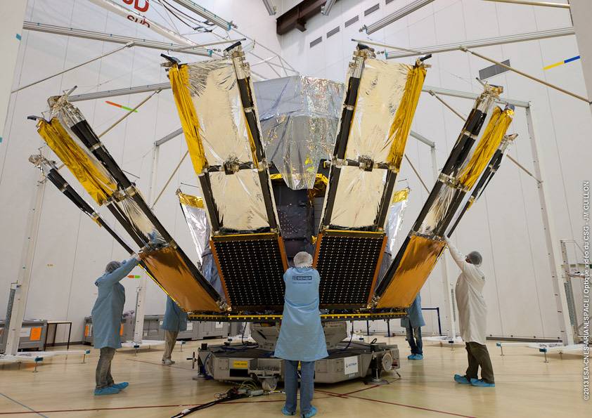 Gaia prueba la apertura de su gran parasol