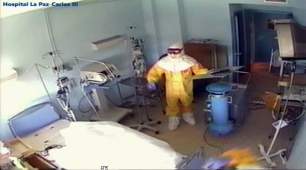 La enfermera contagiada de ébola, aislada en el Hospital Carlos III.