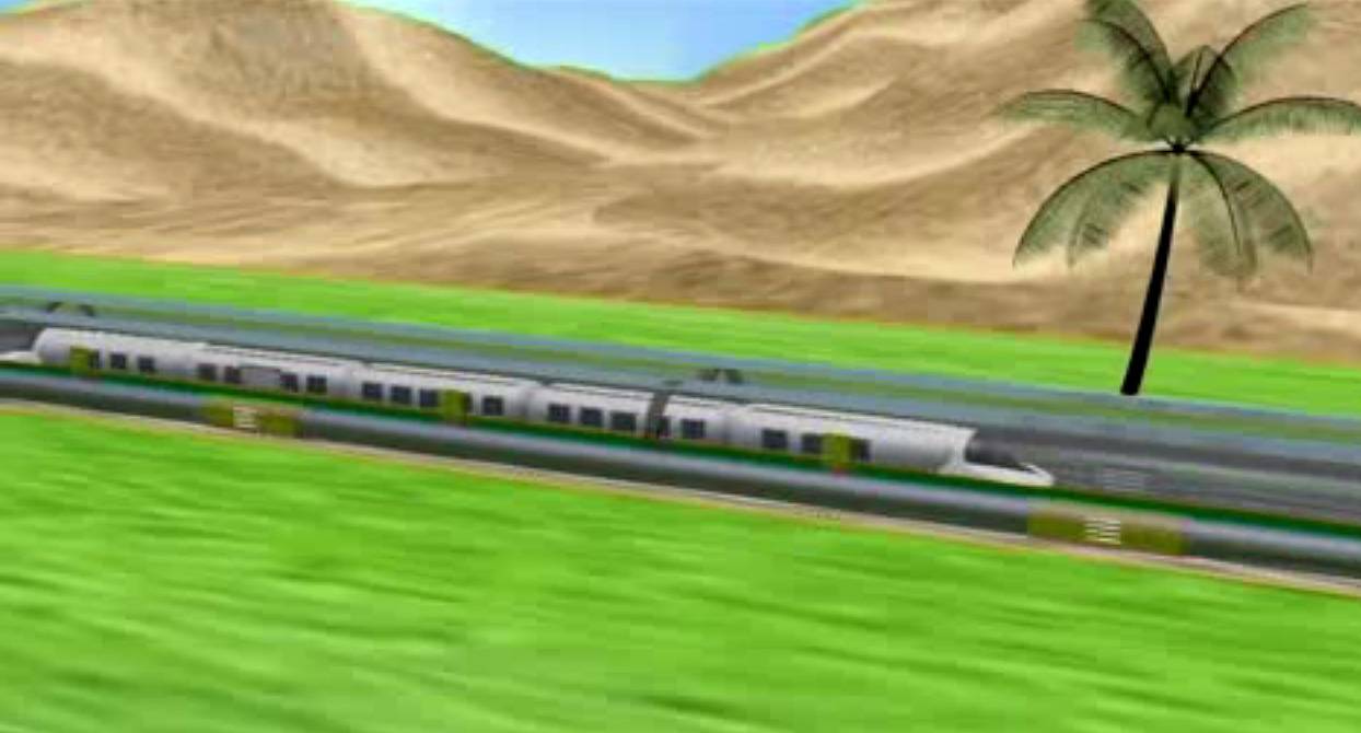 Un túnel para que puedan circular trenes por el desierto