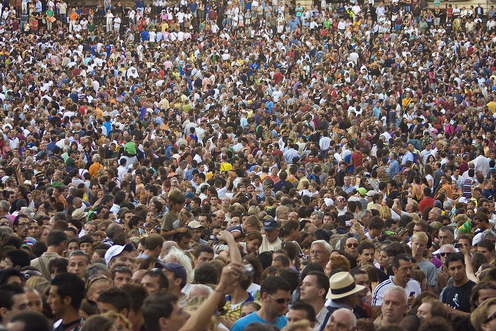 El movimiento "caótico" de una multitud se puede predecir