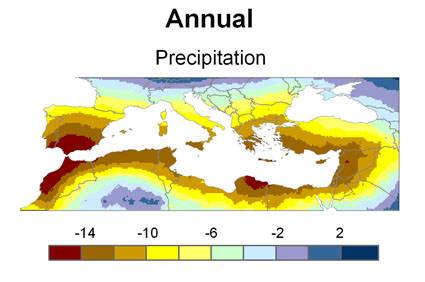 La Península Ibérica tendrá cada vez menos lluvias