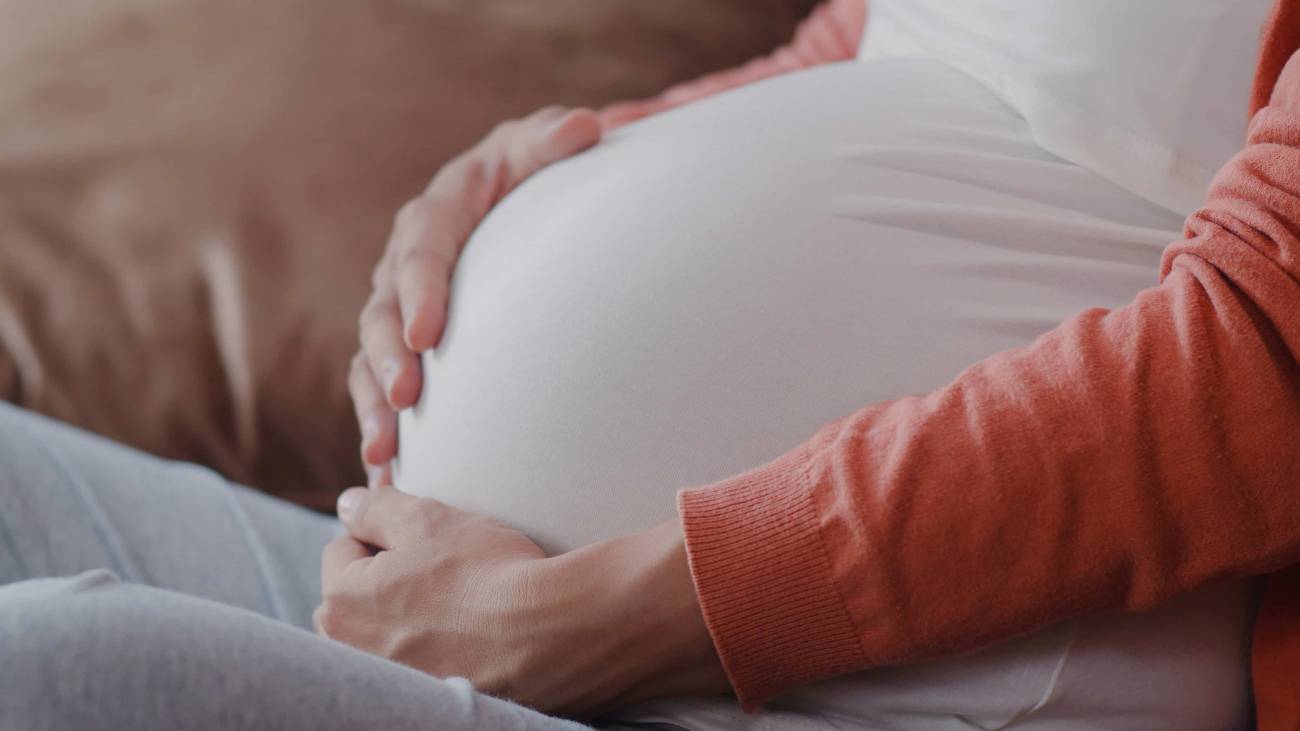 Imagen de una mujer durante su embarazo 