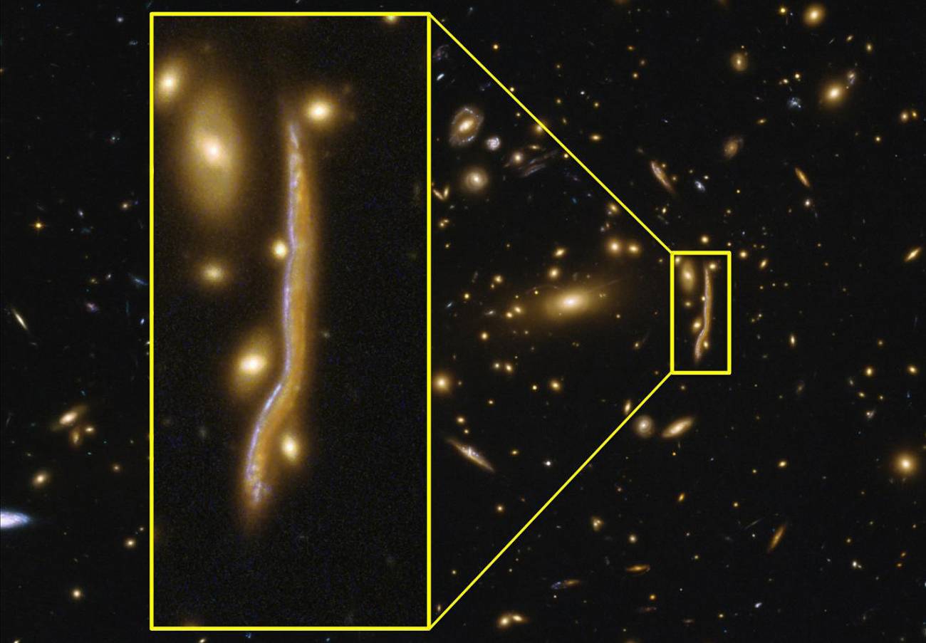 Una ‘serpiente cósmica’ revela la estructura de las galaxias lejanas