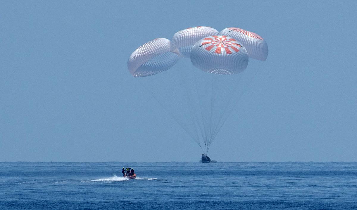 Amerizaje histórico de la NASA y Space X