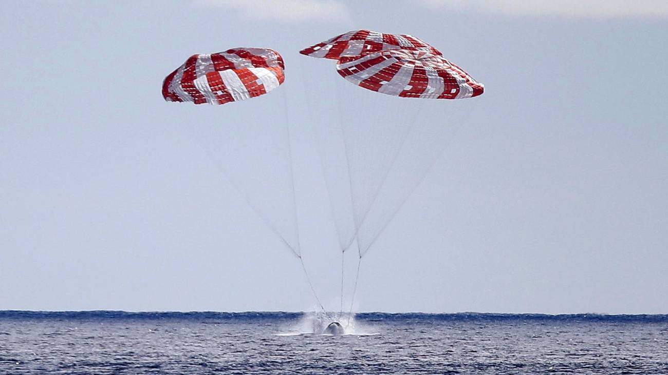 Exitoso amerizaje de la nave Orion en el Pacífico