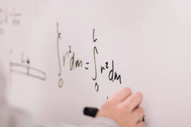 pizarra de matemáticas