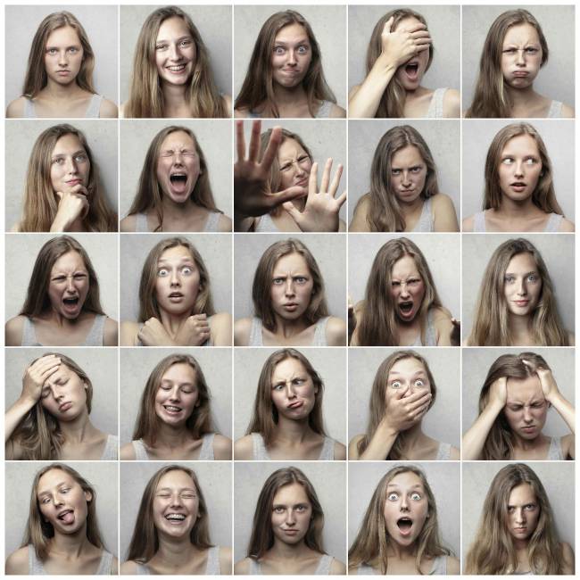 expresiones faciales, cerebro