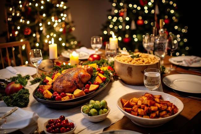 comidas navideñas, microbiota