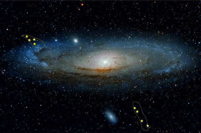 Cadáveres estelares cuentan la historia de la galaxia Andrómeda