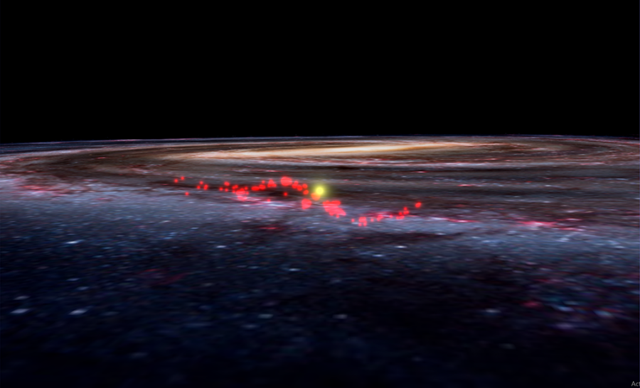 Descubierta una onda de viveros de estrellas en nuestro entorno galáctico