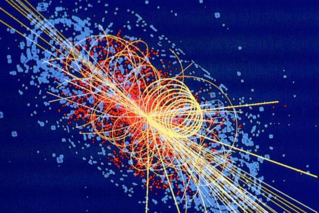 Producción de un bosón de Higgs en el experimento CMS del LHC. / CERN