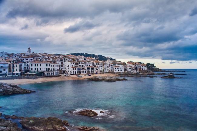 Vista pueblo marinero