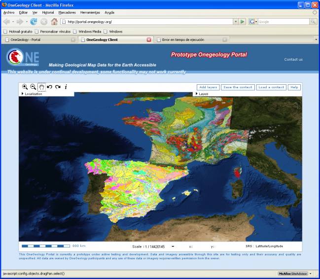 El proyecto 'Onegeology' hace una cartografía geológica del mundo en la Red
