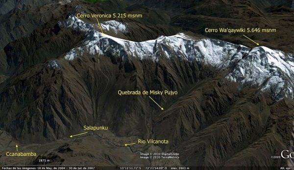  Plano de la situación del canal de agua.