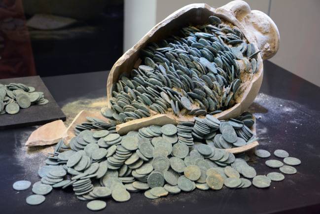 El tesoro romano de Tomares tiene un valor de casi medio millón de euros