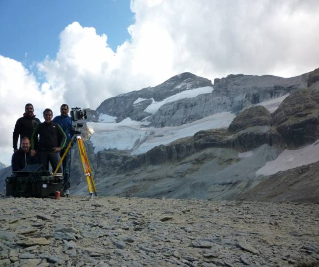 Escanean por primera vez un glaciar del Pirineo 