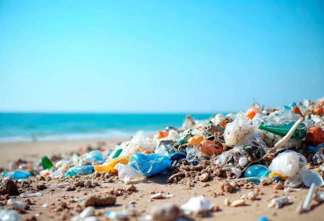 microplásticos en playas
