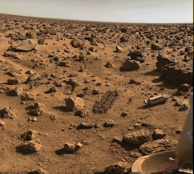Superficie de Marte (imagen tomada por una sonda de la NASA)