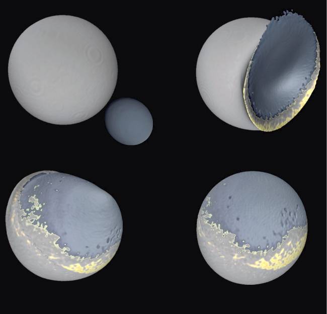 La colisión de una 'lunita' puede explicar la asimetría de la Luna