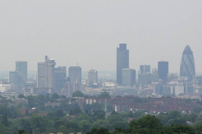 contaminación del aire, riesgo de ELA