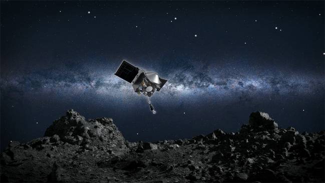 La NASA recoge por primera vez muestras de un asteroide 
