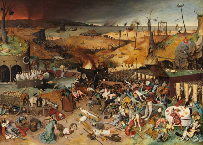 El triunfo de la Muerte, del pintor Pieter Brueghel el Viejo refleja el terror de la peste negra