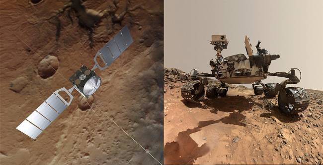 La sonda Mars Express confirma un pico de metano medido por Curiosity