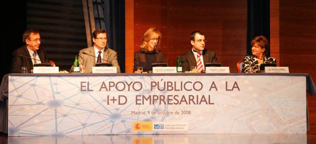 Las empresas españolas recibirán 1.400 millones de euros para I+D+i en 2009