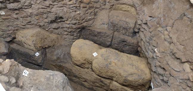 Las obras en la Escuela Española de Historia y Arqueología en Roma sacan a la luz una muralla del s. IV a.C.