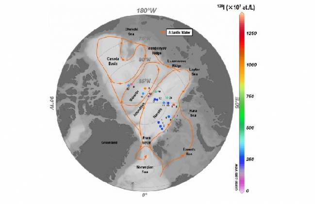 Los contaminantes radiactivos llegan al hielo marino