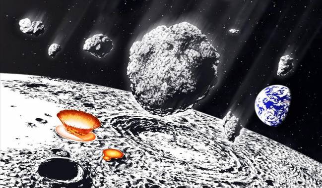 Los cráteres de la Luna revelan una lluvia de asteroides hace 800 millones de años