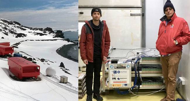 Nuevo detector de rayos cósmicos en la Antártida