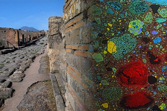 hormigón romano, Pompeya