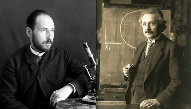 Santiago Ramón y Cajal y Albert Einstein
