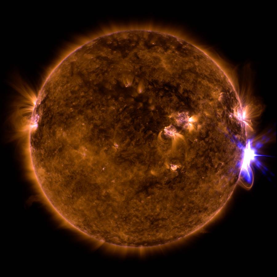 Una estrella con fulguraciones millones de veces más intensas que las del Sol